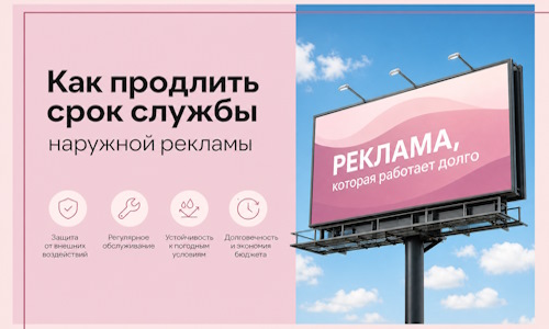 Как продлить срок службы наружной рекламы в Колпине