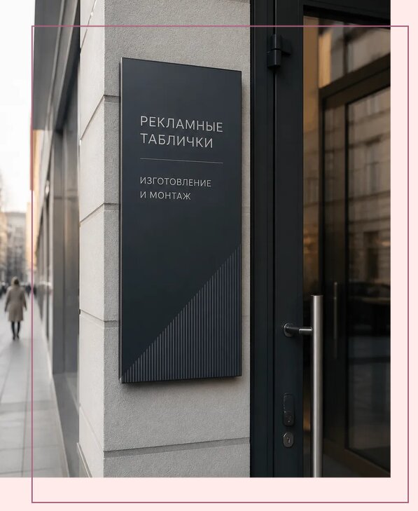 Рекламные таблички в Колпине по цене от 4642 р. | Аванза-Клп